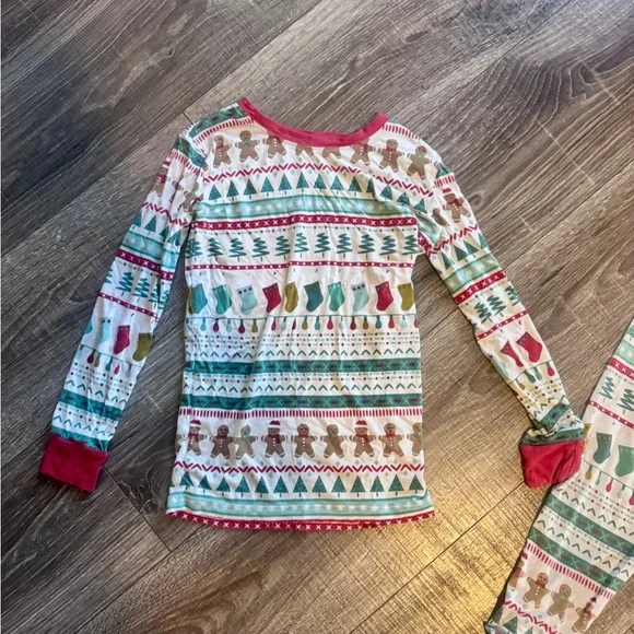 Little Sleepies Holiday Pajama Set - Red and Green - Picture 2 of 5